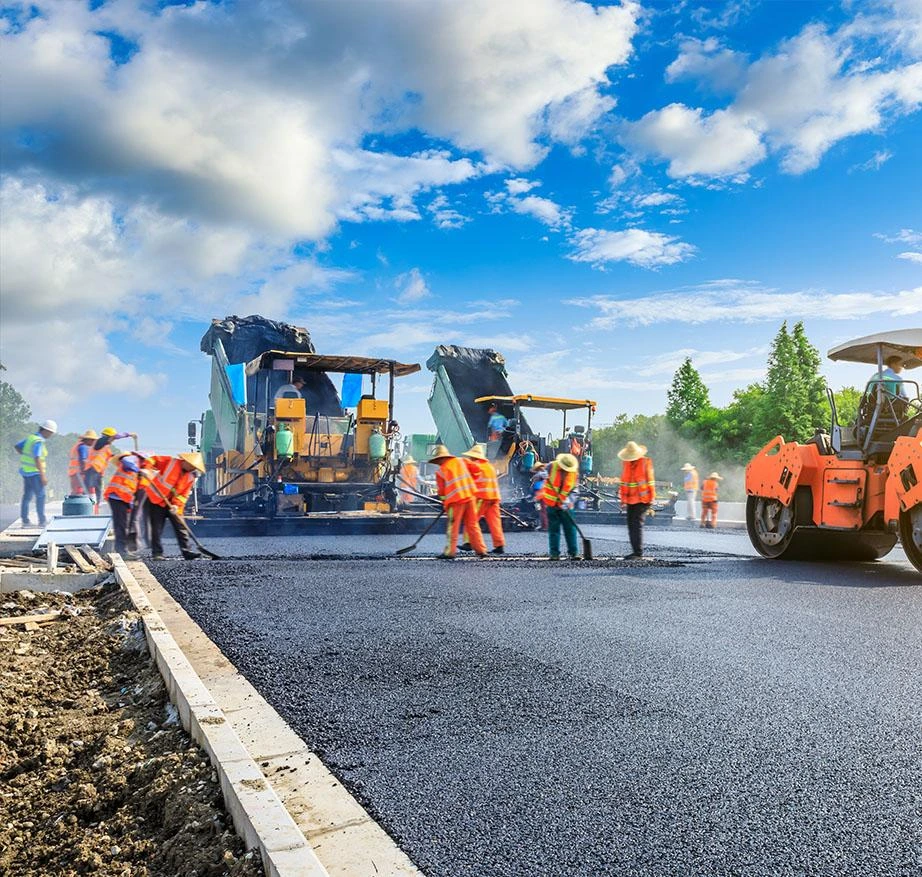 Asphalt pavement repair work
