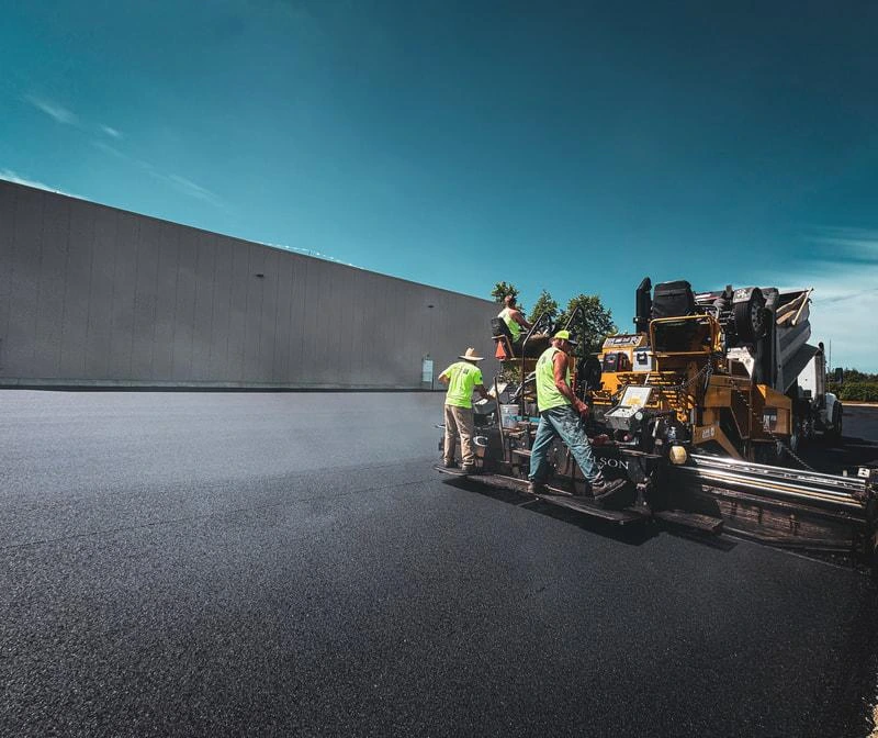 Resurfaced asphalt roadway